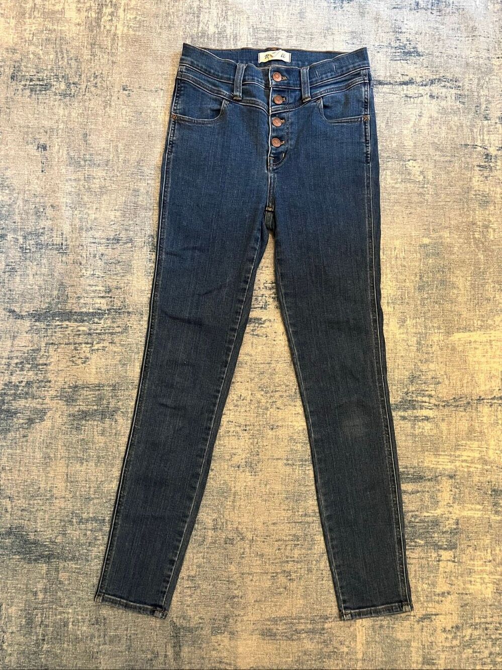 Madewell 10" High Rise Roadtripper Button Fly Skinny Jeans Women's 25